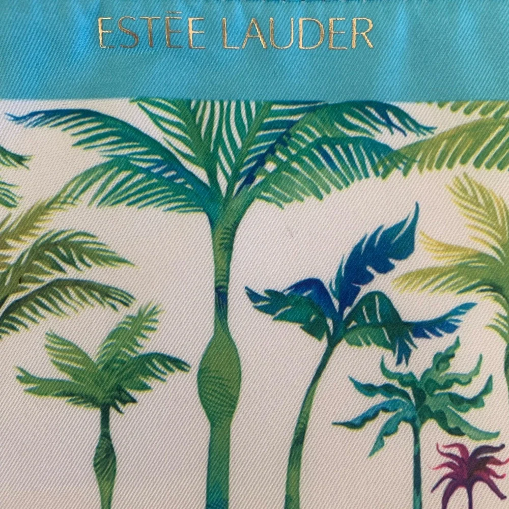 Estee Lauder Colorful Satin Cosmetic Bags Ruben Toledo Design Keepsake Butterfly